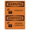 Signmission Safety Sign, OSHA WARNING, 7" Height, 10" Width, Material Corrosivo, Landscape OS-WS-D-710-L-11954 - alternate 1
